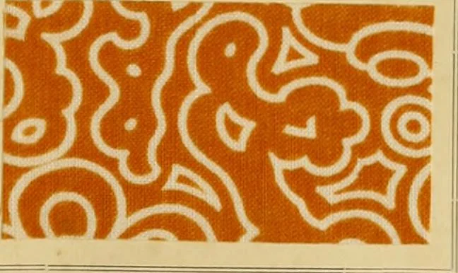 An illustration from Typfarben auf Baumwolle : gedruckt und geätzt = Standard colours on cotton : printed and discharged, 1900, leaf 20