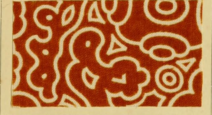 An illustration from Typfarben auf Baumwolle : gedruckt und geätzt = Standard colours on cotton : printed and discharged, 1900, leaf 20