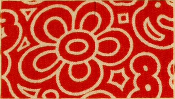 An illustration from Typfarben auf Baumwolle : gedruckt und geätzt = Standard colours on cotton : printed and discharged, 1900, leaf 22