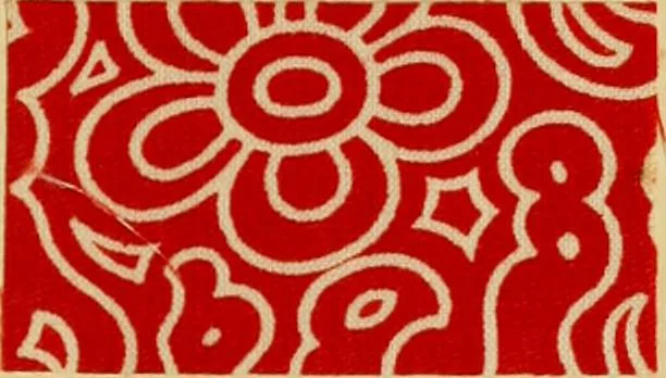 An illustration from Typfarben auf Baumwolle : gedruckt und geätzt = Standard colours on cotton : printed and discharged, 1900, leaf 22