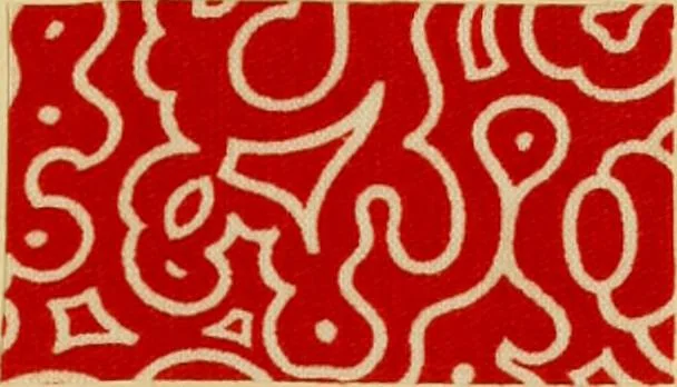 An illustration from Typfarben auf Baumwolle : gedruckt und geätzt = Standard colours on cotton : printed and discharged, 1900, leaf 22