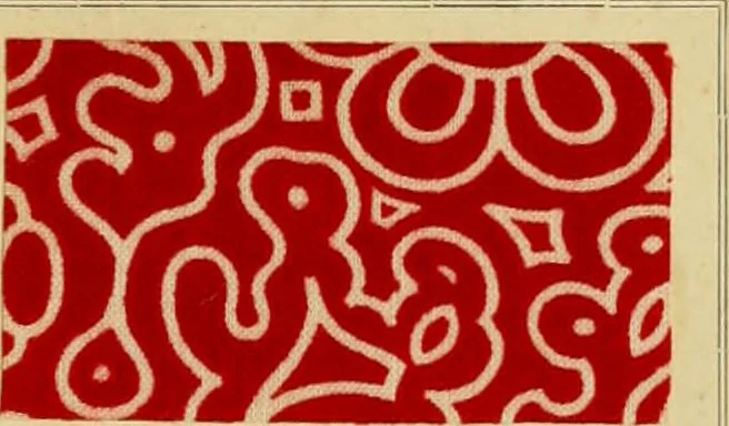 An illustration from Typfarben auf Baumwolle : gedruckt und geätzt = Standard colours on cotton : printed and discharged, 1900, leaf 22