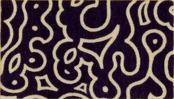 An illustration from Typfarben auf Baumwolle : gedruckt und geätzt = Standard colours on cotton : printed and discharged, 1900, leaf 24