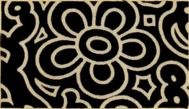 An illustration from Typfarben auf Baumwolle : gedruckt und geätzt = Standard colours on cotton : printed and discharged, 1900, leaf 24