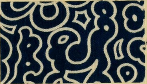 An illustration from Typfarben auf Baumwolle : gedruckt und geätzt = Standard colours on cotton : printed and discharged, 1900, leaf 24