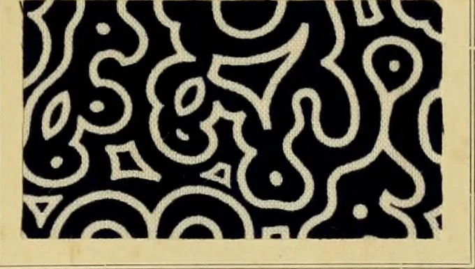 An illustration from Typfarben auf Baumwolle : gedruckt und geätzt = Standard colours on cotton : printed and discharged, 1900, leaf 24