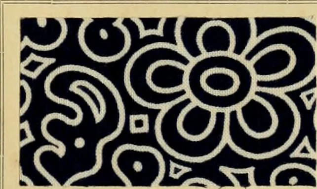 An illustration from Typfarben auf Baumwolle : gedruckt und geätzt = Standard colours on cotton : printed and discharged, 1900, leaf 24