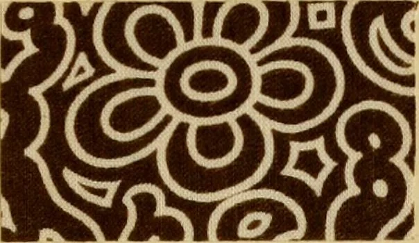 An illustration from Typfarben auf Baumwolle : gedruckt und geätzt = Standard colours on cotton : printed and discharged, 1900, leaf 26