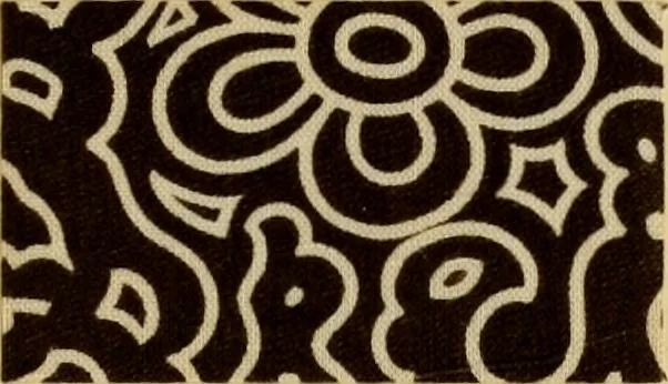 An illustration from Typfarben auf Baumwolle : gedruckt und geätzt = Standard colours on cotton : printed and discharged, 1900, leaf 26