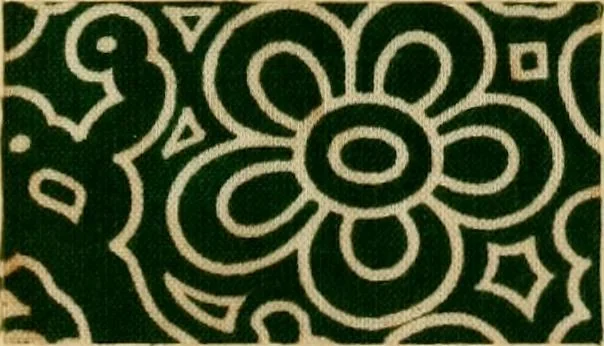 An illustration from Typfarben auf Baumwolle : gedruckt und geätzt = Standard colours on cotton : printed and discharged, 1900, leaf 26