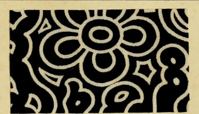 An illustration from Typfarben auf Baumwolle : gedruckt und geätzt = Standard colours on cotton : printed and discharged, 1900, leaf 26