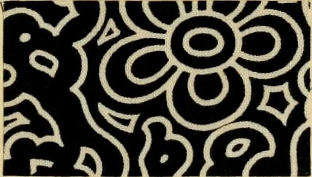 An illustration from Typfarben auf Baumwolle : gedruckt und geätzt = Standard colours on cotton : printed and discharged, 1900, leaf 26