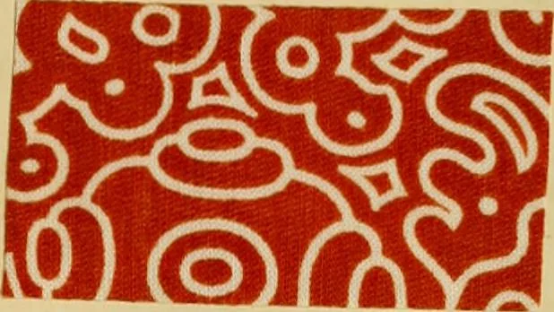 An illustration from Typfarben auf Baumwolle : gedruckt und geätzt = Standard colours on cotton : printed and discharged, 1900, leaf 44