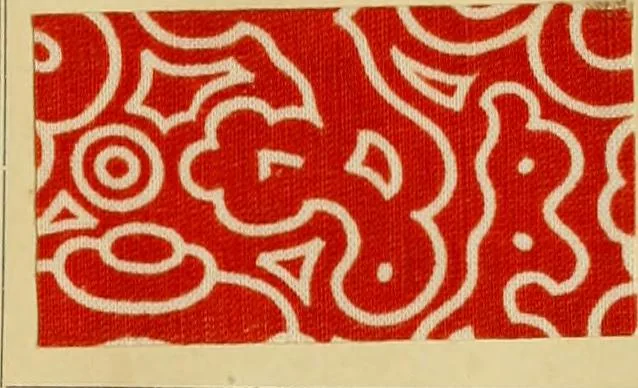 An illustration from Typfarben auf Baumwolle : gedruckt und geätzt = Standard colours on cotton : printed and discharged, 1900, leaf 44