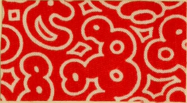 An illustration from Typfarben auf Baumwolle : gedruckt und geätzt = Standard colours on cotton : printed and discharged, 1900, leaf 48