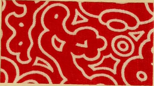 An illustration from Typfarben auf Baumwolle : gedruckt und geätzt = Standard colours on cotton : printed and discharged, 1900, leaf 48