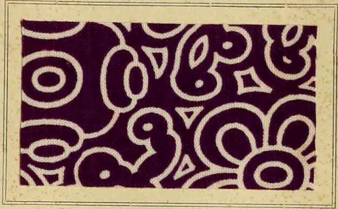 An illustration from Typfarben auf Baumwolle : gedruckt und geätzt = Standard colours on cotton : printed and discharged, 1900, leaf 50