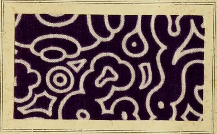 An illustration from Typfarben auf Baumwolle : gedruckt und geätzt = Standard colours on cotton : printed and discharged, 1900, leaf 50