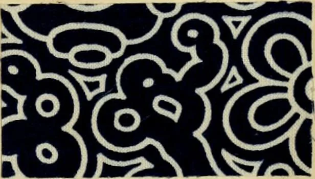 An illustration from Typfarben auf Baumwolle : gedruckt und geätzt = Standard colours on cotton : printed and discharged, 1900, leaf 52