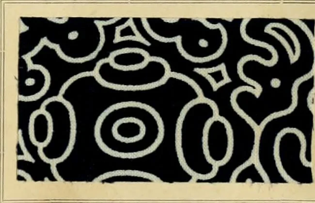 An illustration from Typfarben auf Baumwolle : gedruckt und geätzt = Standard colours on cotton : printed and discharged, 1900, leaf 52