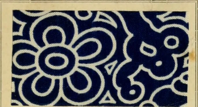 An illustration from Typfarben auf Baumwolle : gedruckt und geätzt = Standard colours on cotton : printed and discharged, 1900, leaf 54