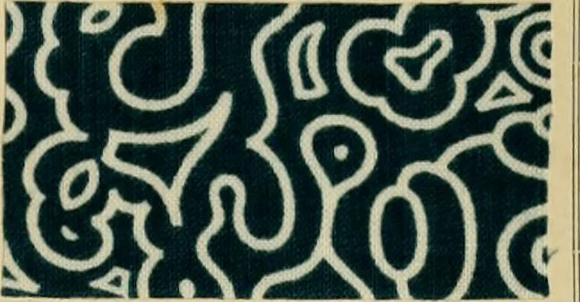 An illustration from Typfarben auf Baumwolle : gedruckt und geätzt = Standard colours on cotton : printed and discharged, 1900, leaf 54