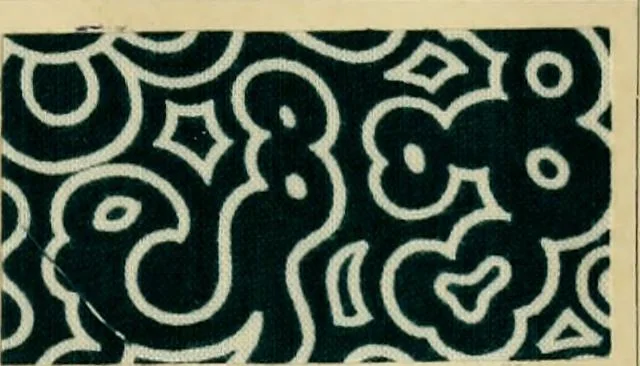 An illustration from Typfarben auf Baumwolle : gedruckt und geätzt = Standard colours on cotton : printed and discharged, 1900, leaf 54
