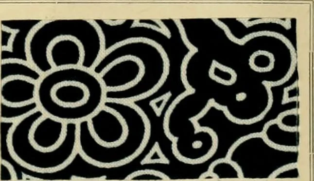 An illustration from Typfarben auf Baumwolle : gedruckt und geätzt = Standard colours on cotton : printed and discharged, 1900, leaf 54