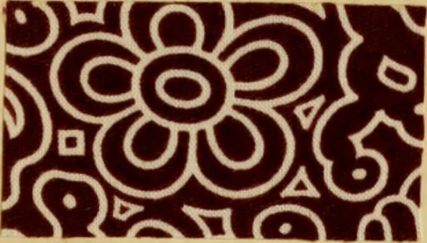 An illustration from Typfarben auf Baumwolle : gedruckt und geätzt = Standard colours on cotton : printed and discharged, 1900, leaf 60