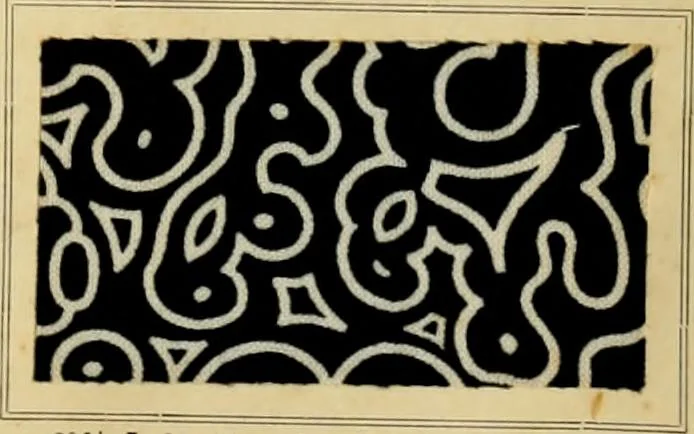An illustration from Typfarben auf Baumwolle : gedruckt und geätzt = Standard colours on cotton : printed and discharged, 1900, leaf 60