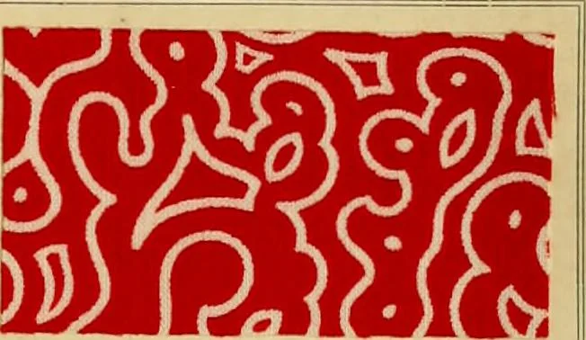 An illustration from Typfarben auf Baumwolle : gedruckt und geätzt = Standard colours on cotton : printed and discharged, 1900, leaf 64