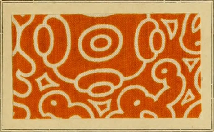An illustration from Typfarben auf Baumwolle : gedruckt und geätzt = Standard colours on cotton : printed and discharged, 1900, leaf 8