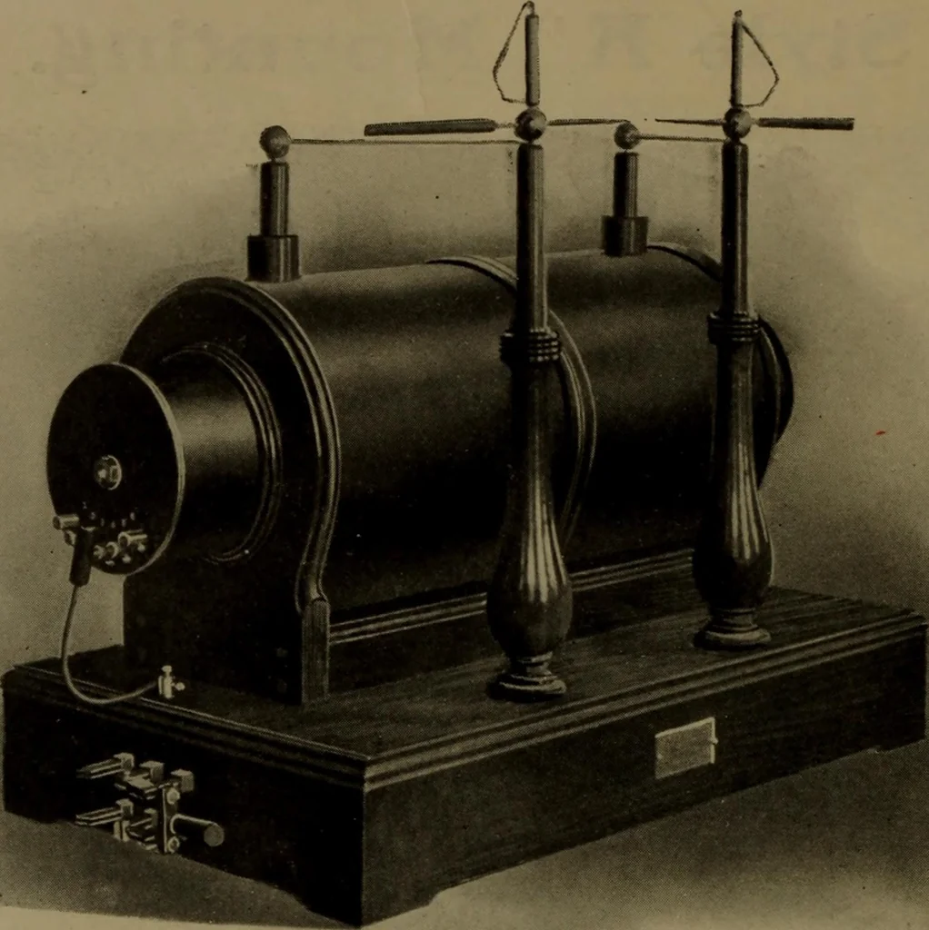 An illustration from Typical "Roentgen" equipments .., 1905, leaf 23