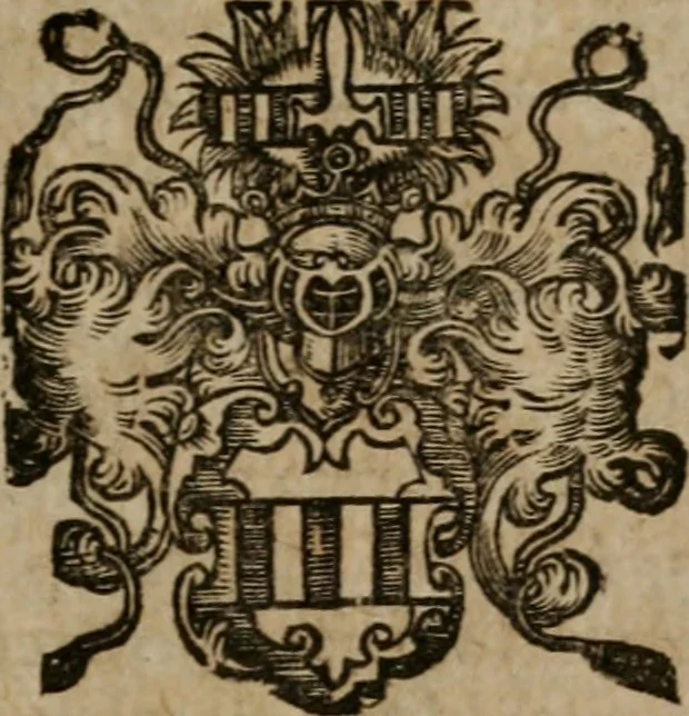 An illustration from Typicus hieropolitarcha, in antitypo expressus, anno Christi eodem : quo Theodorus Adolphus Paderbornensis Antistes XXXXVI a suis rite inauguratus ista sua exhibebat insignia, 1651, leaf 16