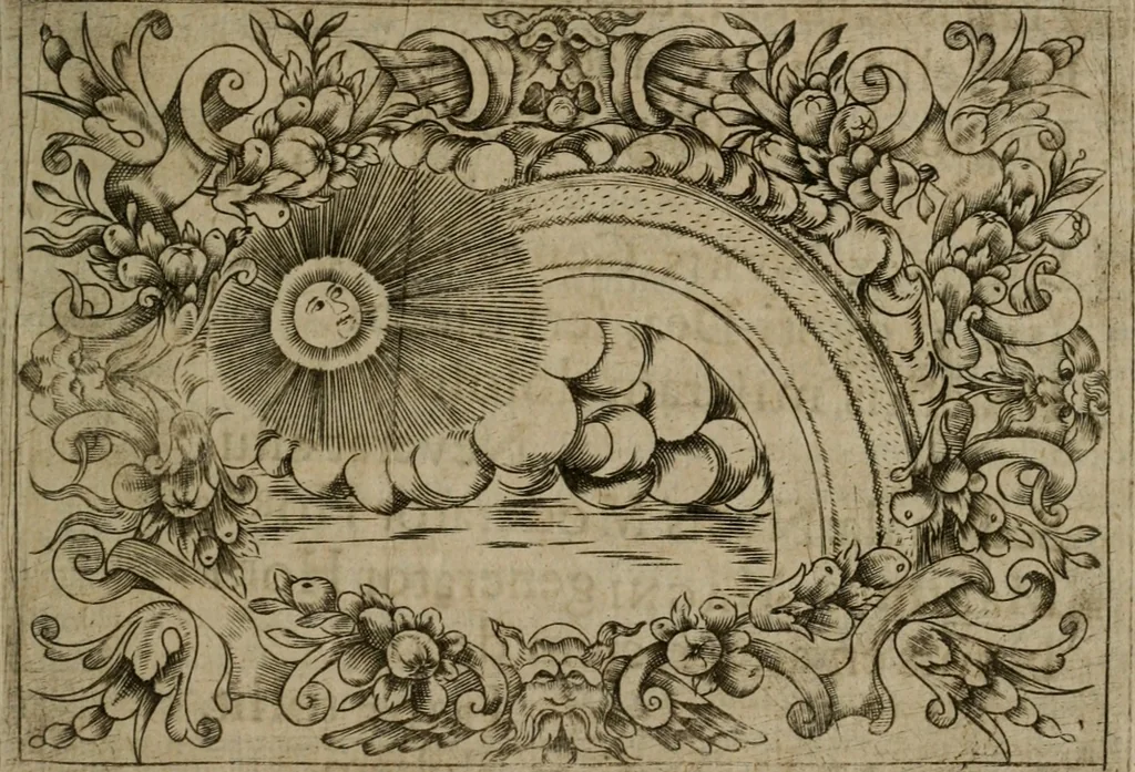 An illustration from Typicus hieropolitarcha, in antitypo expressus, anno Christi eodem : quo Theodorus Adolphus Paderbornensis Antistes XXXXVI a suis rite inauguratus ista sua exhibebat insignia, 1651, leaf 78