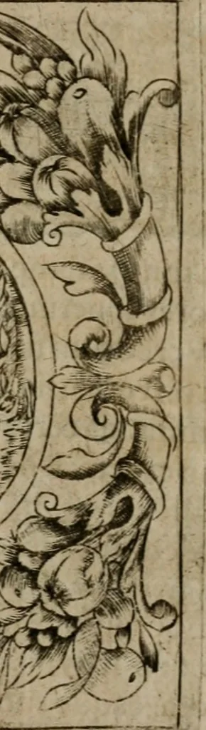An illustration from Typicus hieropolitarcha, in antitypo expressus, anno Christi eodem : quo Theodorus Adolphus Paderbornensis Antistes XXXXVI a suis rite inauguratus ista sua exhibebat insignia, 1651, leaf 84
