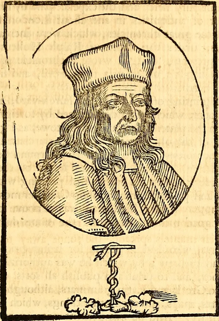 An illustration from Typographical antiquities : being an historical account of printing in England: with some memoirs of our antient printers, and a register of the books printed by them, from the year MCCCCLXXI to the year MDC. With an appendix concerning printing in Scotland and Ireland to the same time, 1749, leaf 252