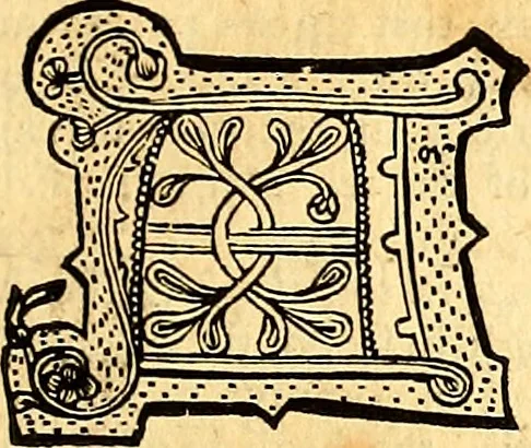 An illustration from Typographical antiquities : being an historical account of printing in England: with some memoirs of our antient printers, and a register of the books printed by them, from the year MCCCCLXXI to the year MDC. With an appendix concerning printing in Scotland and Ireland to the same time, 1749, leaf 486