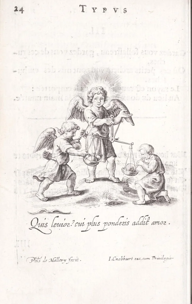 An illustration from Typus mundi, in quo eius calamitates et pericula nec non diuini, humanique amoris antipathia emblematice proponuntur, 1627, leaf 32