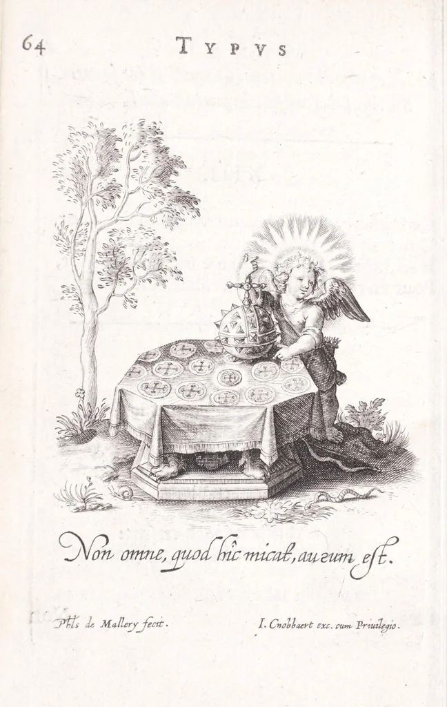 An illustration from Typus mundi, in quo eius calamitates et pericula nec non diuini, humanique amoris antipathia emblematice proponuntur, 1627, leaf 72