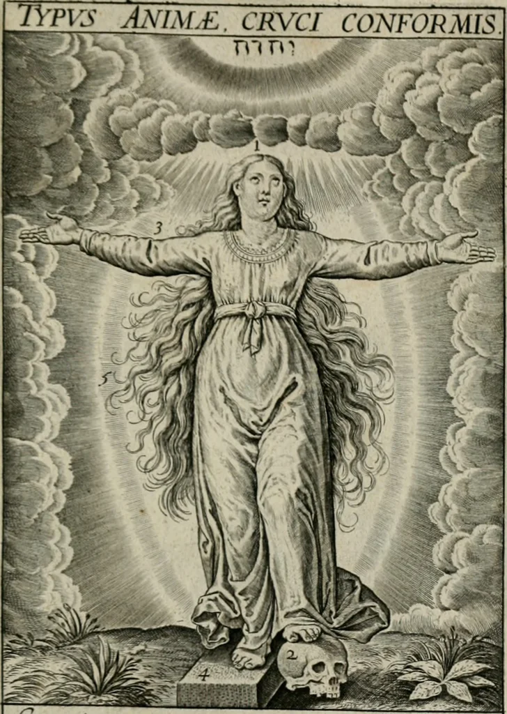 An illustration from Typus occasionis : in quo receptae commoda, neglectae verò incommoda, personato schemate proponuntur, 1603, leaf 52