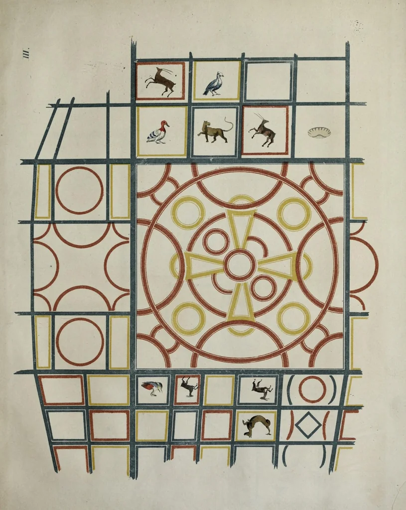 An illustration from Über die ältesten christlichen Begräbnissstätten und besonders die Katakomben zu Neapel mit ihren Wandgemälden : Ein Beitrag zur christlichen Alterthumskunde, 1839, leaf 145