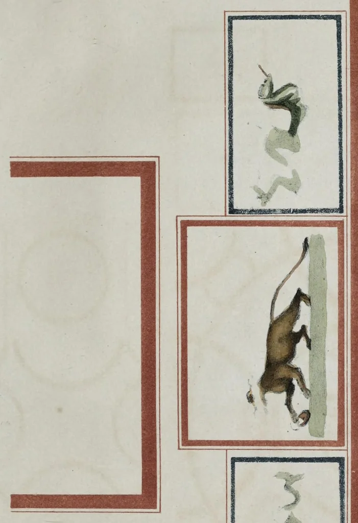 An illustration from Über die ältesten christlichen Begräbnissstätten und besonders die Katakomben zu Neapel mit ihren Wandgemälden : Ein Beitrag zur christlichen Alterthumskunde, 1839, leaf 147