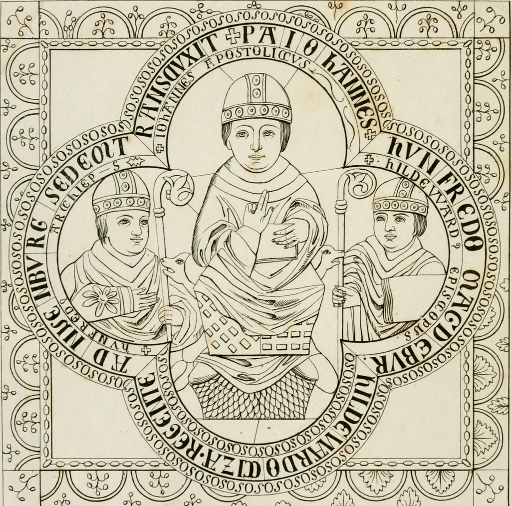An illustration from Ueber das Alterthum und die Stifter des Doms zu Naumburg : und deren Statuen im westlichen Chor, 1822, leaf 3