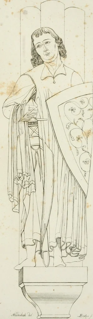 An illustration from Ueber das Alterthum und die Stifter des Doms zu Naumburg : und deren Statuen im westlichen Chor, 1822, leaf 82