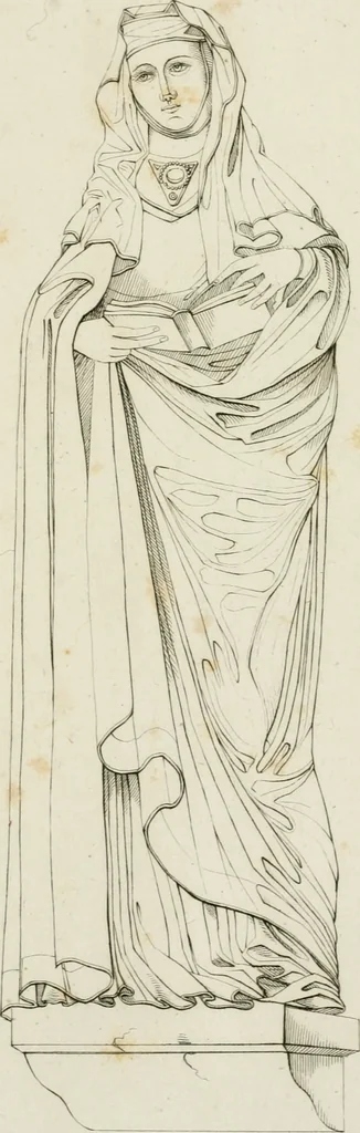 An illustration from Ueber das Alterthum und die Stifter des Doms zu Naumburg : und deren Statuen im westlichen Chor, 1822, leaf 84