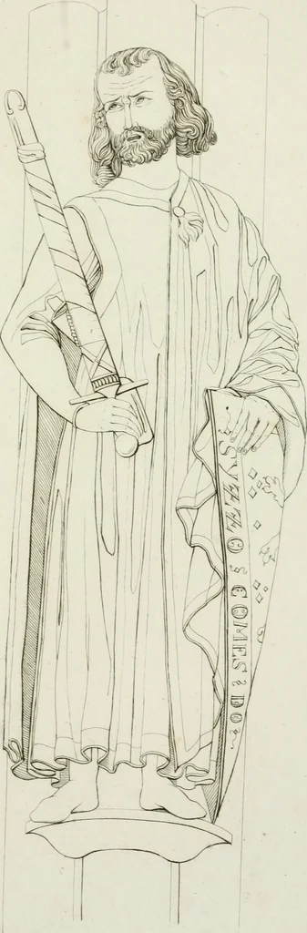 An illustration from Ueber das Alterthum und die Stifter des Doms zu Naumburg : und deren Statuen im westlichen Chor, 1822, leaf 92