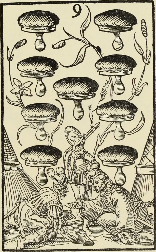 An illustration from Ueber den Humor bei den deutschen Kupferstechern und Holzschnittkunstlern des 16. Jahrhunderts, 1897, leaf 100