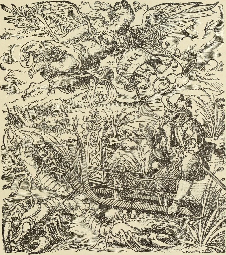 An illustration from Ueber den Humor bei den deutschen Kupferstechern und Holzschnittkunstlern des 16. Jahrhunderts, 1897, leaf 118