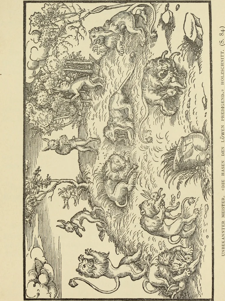 An illustration from Ueber den Humor bei den deutschen Kupferstechern und Holzschnittkunstlern des 16. Jahrhunderts, 1897, leaf 126
